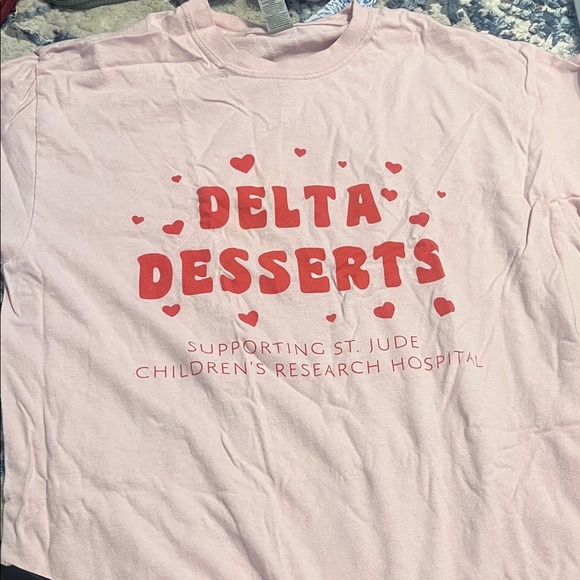Delta Desserts Pink T-Shirt - Picture 1 of 3